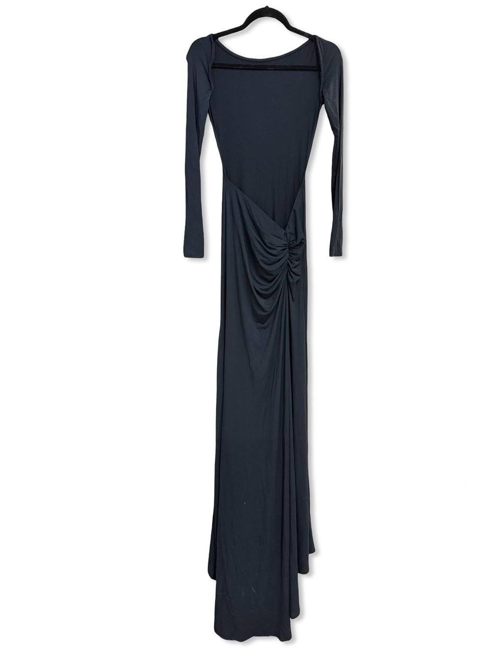 Helsa The Heidi Dress Black Long-Sleeve Maxi Evening gown with train Revolve XS - Picture 9 of 11